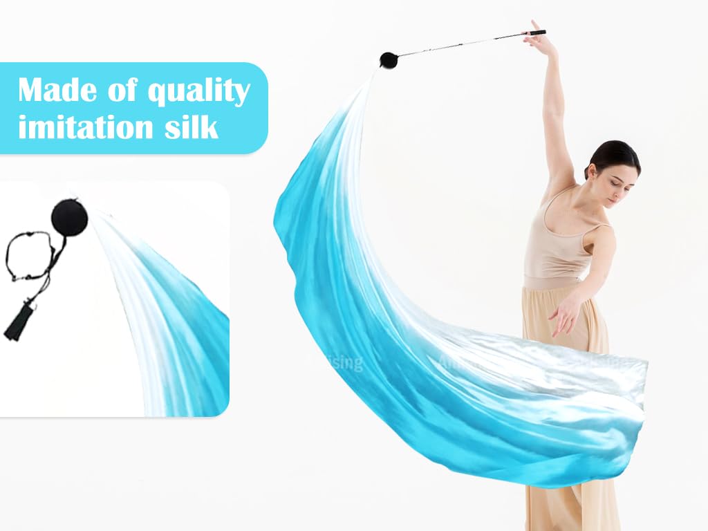 Anlising 2PCS Balle de Danse du Ventre, Poi Ball Voile de Soie, Voile De Danse du Ventre, Balles pour La Danse du Ventre, pour La Danse du Ventre, Les Spectacles, Les FêTes, Spectacle de Danse