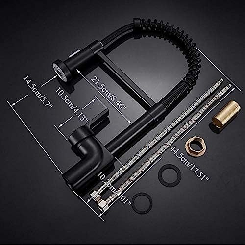 Mitigeur cuisine douchette extractible noir robinet eau chaude - 4