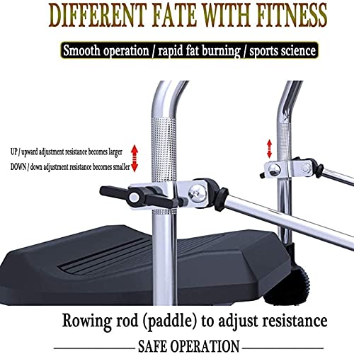 Image of Equipment Home Gym Multi-Function Rowing Machine 6 Level Adjustable Resistance 120Kg Max Weight Exercise Fitness Machine Indoor Household Fo