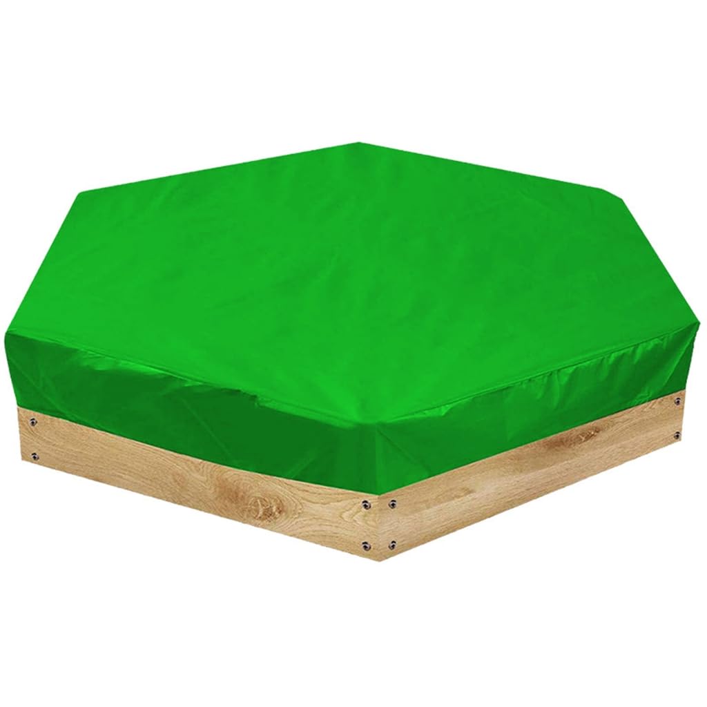 Caja de arena portátil para juguete de arena de bebé, resistente a la lluvia, hexagonal, para exteriores, para mal tiempo, arena de seguridad