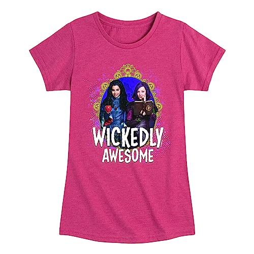 Disney - Descendants - Wickedly Awesome - Toddler and Youth Girls Short Sleeve Graphic T-Shirt