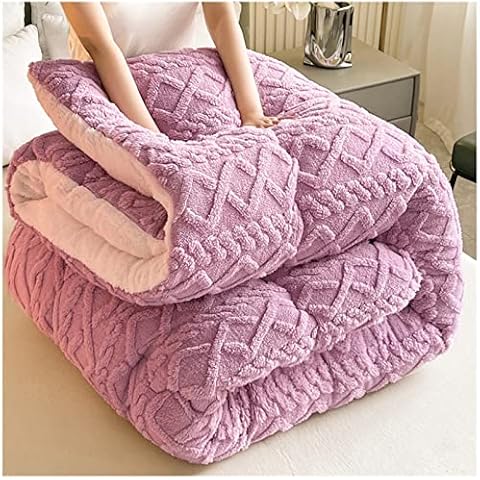 FFFF & OLFEH Winterdecke, Dicker Kaschmirstoff Winterdecke, superweicher Flanell + Kaschmirstoff Cover