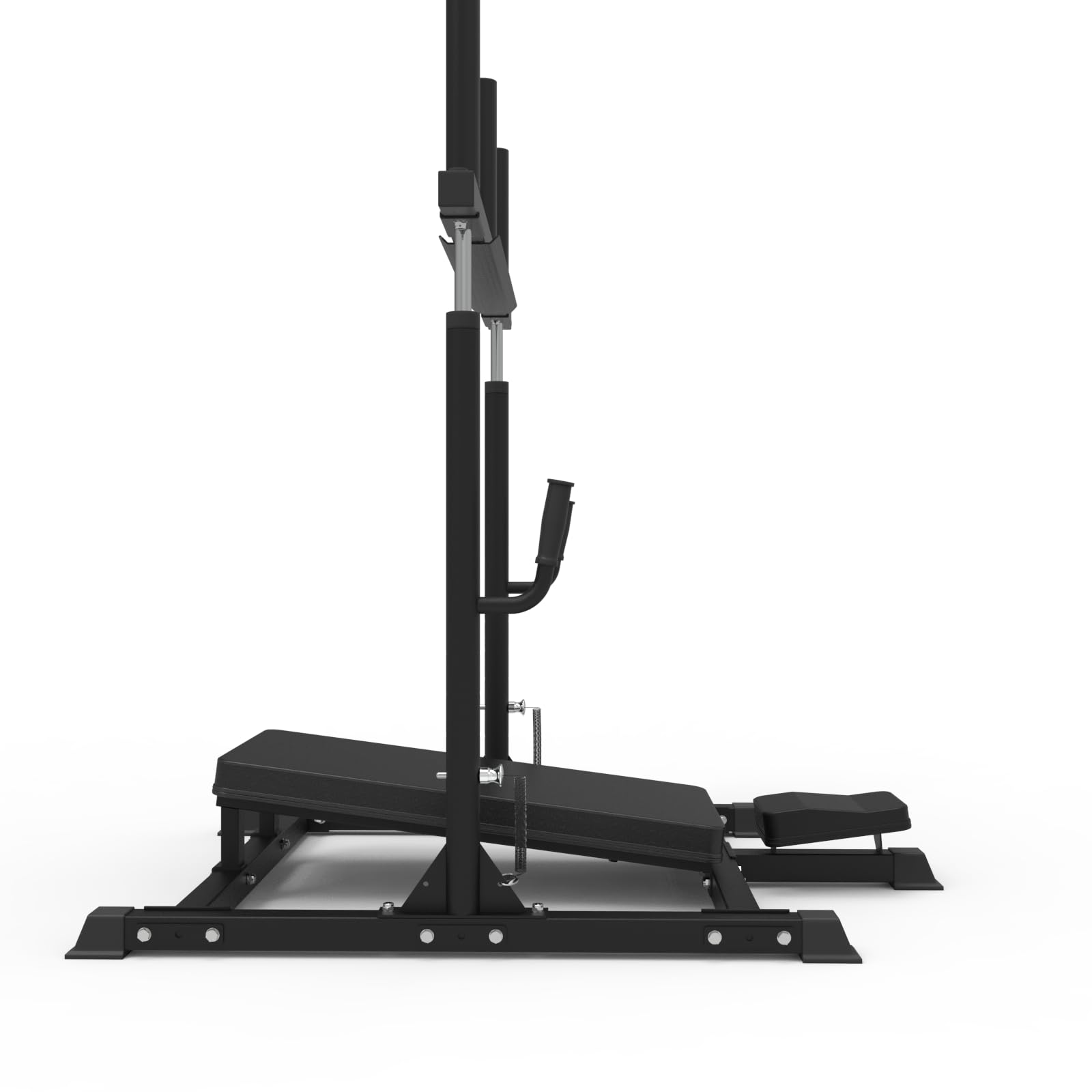 Bad Company Beinpresse für Zuhause Vertikal Liegend I Oberschenkeltrainer für Krafttraining Kompatibel Mit Hantelscheiben 30 mm und/oder 50 mm I Beintrainer BCA-147