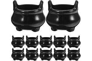 PRETYZOOM Mini Cauldron Pots for Halloween