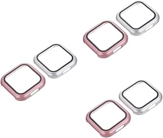 PartyKindom 6 Peças Capa De Relógio Reloj Inteligente Protetor De Tela De Vidro Temperado Smartwatches Protetor De Concha De Relógio Suprimentos De Relógio Capa De Tela De Relógio Capa De