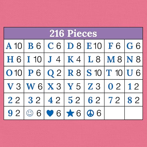 Image of Carson Dellosa Crafty and Cool 216-Piece Bulletin Board Decorations, 3.5 inch Colorful Letters, Numbers, and Symbols for Party, Back to School Decorations, and Classroom Decor