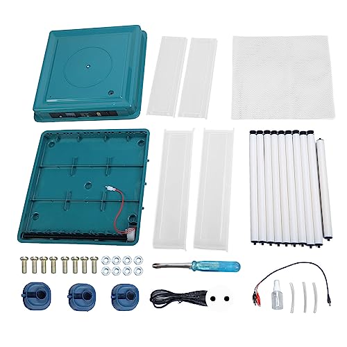 Inkubator, Vollautomatischer Hühnereier-Inkubator, 9–35 Eier, Inkubator mit Effizienter LED-Beleuchtung, Brutmaschine für Hühner, Gänse, Enten, Tauben, Wachteln, Vögel (EU-Stecker 220 V 64 Eier)