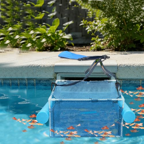 XTMAELON Pool Skimmer Screen Guard Hands-Free Pool Debris Filter Pool Skimmer Shield for Inground/Above-Ground Pool Weather-Resistant All-Season Skimmer Saver.