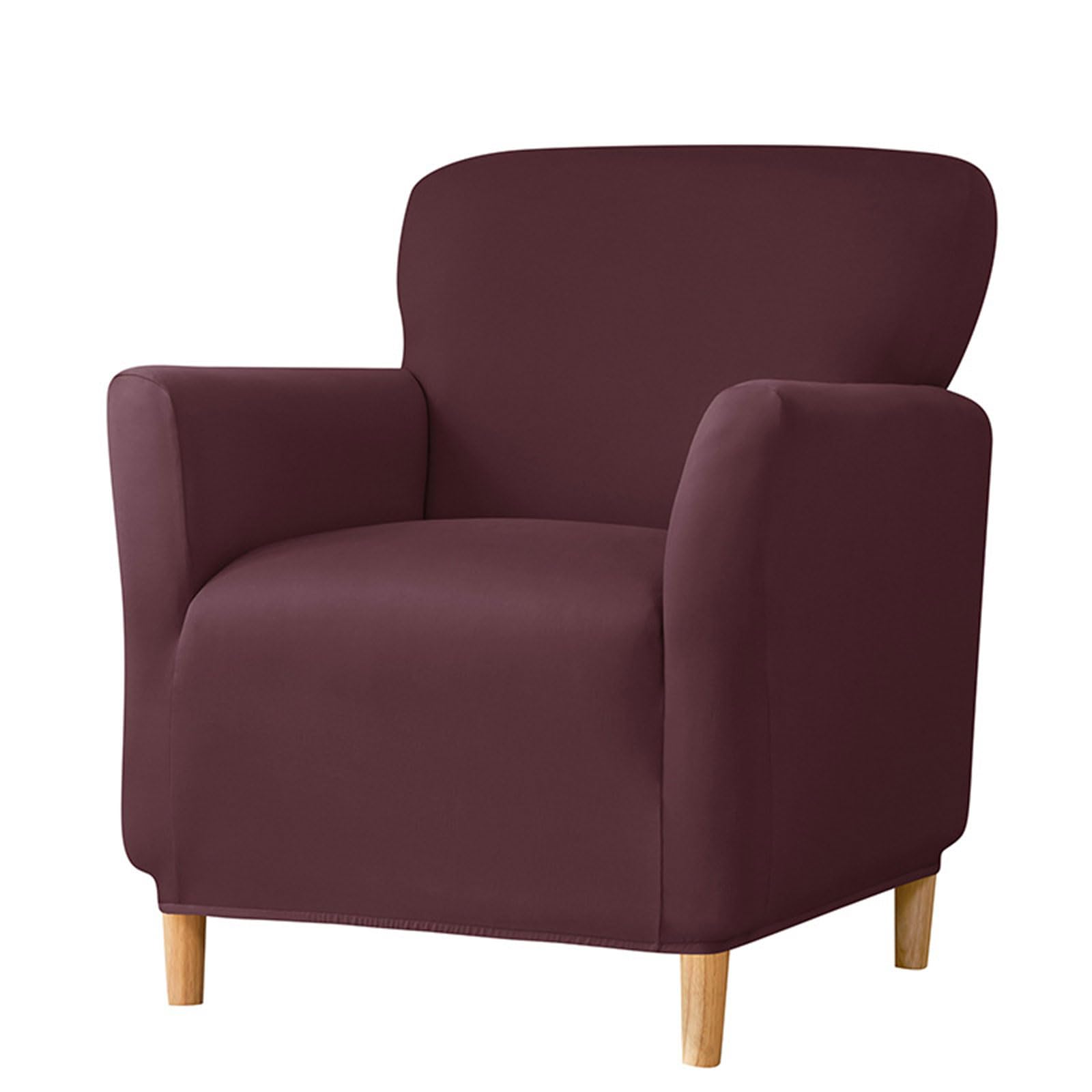 Beimus Luxurious Single Seats Sofa Slipcover Milk Silk Fabric, Sofa Couch Covers for Living Room or Bedroom Single Armchair Slipcover