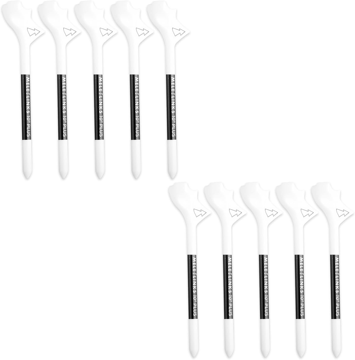 10 Pcs Golf Tees New Professional Wear Resistant 10 Degrees Golf Tees Increases Distance Reduces Backspin Golf Accessories