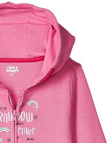 Image of Amazon Brand - Jam & Honey Girl's Cotton Winter Regular Fit Hooded Sweatshirt