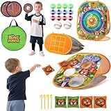 Bean Bag Toss Game Sets for Kids, Toss and Catch Ball Set for Kids Outdoor Baseball Toys for Toddlers Carnival Games for 3 4 5 6 7 Years Old Boys and Grils Backyard Outdoor Toy