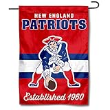 WinCraft Patriots Throwback Retro Vintage Garden Flag Double Sided Banner