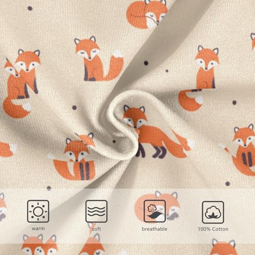 Boys' Exclusive Briefs Toddler Underwear 95% Combed Cotton Boxerbriefs 2T Fox Pattern 853