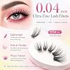 Wispy Lash Clusters Kit, Natural Lash Cluster Eyelash Extensions 320 Pcs C Curl 10-16mm Individual Fluffy False Eyelashes Thin Band DIY Kit for Beginners at Home with Bond Seal Tweezers Brush #2