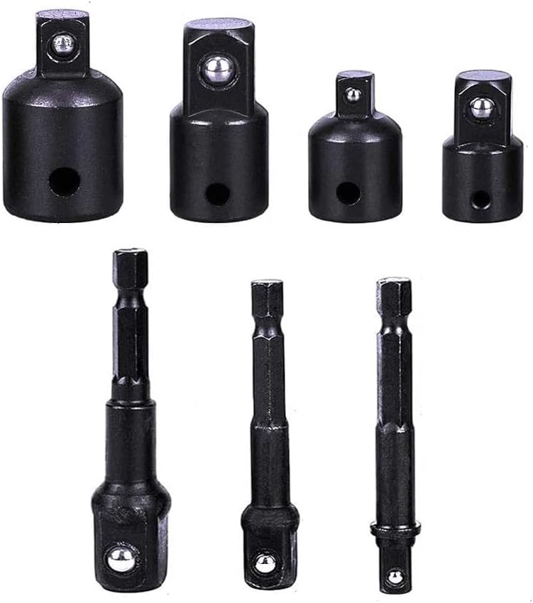 3 Pcs Power Drill Impact Grade Socket Adapters Set For Power Drill 4 PCS Impact Socket Adapter and Reducer Set