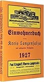  Einwohnerbuch für den Kreis Langensalza und anliegenden Ortschaften 1927