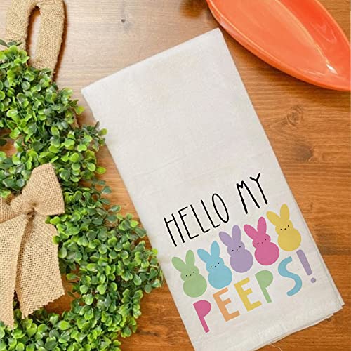 Arkeny Easter Kitchen Towels For Easter Decor Orange Carrot Bunny Dish Towels 18X26 Inch Ultra Absorbent Bar Drying Cloth Hop Hand Towel For Kitchen Bathroom Party Easter Decorations Set Of 2 #TOP3