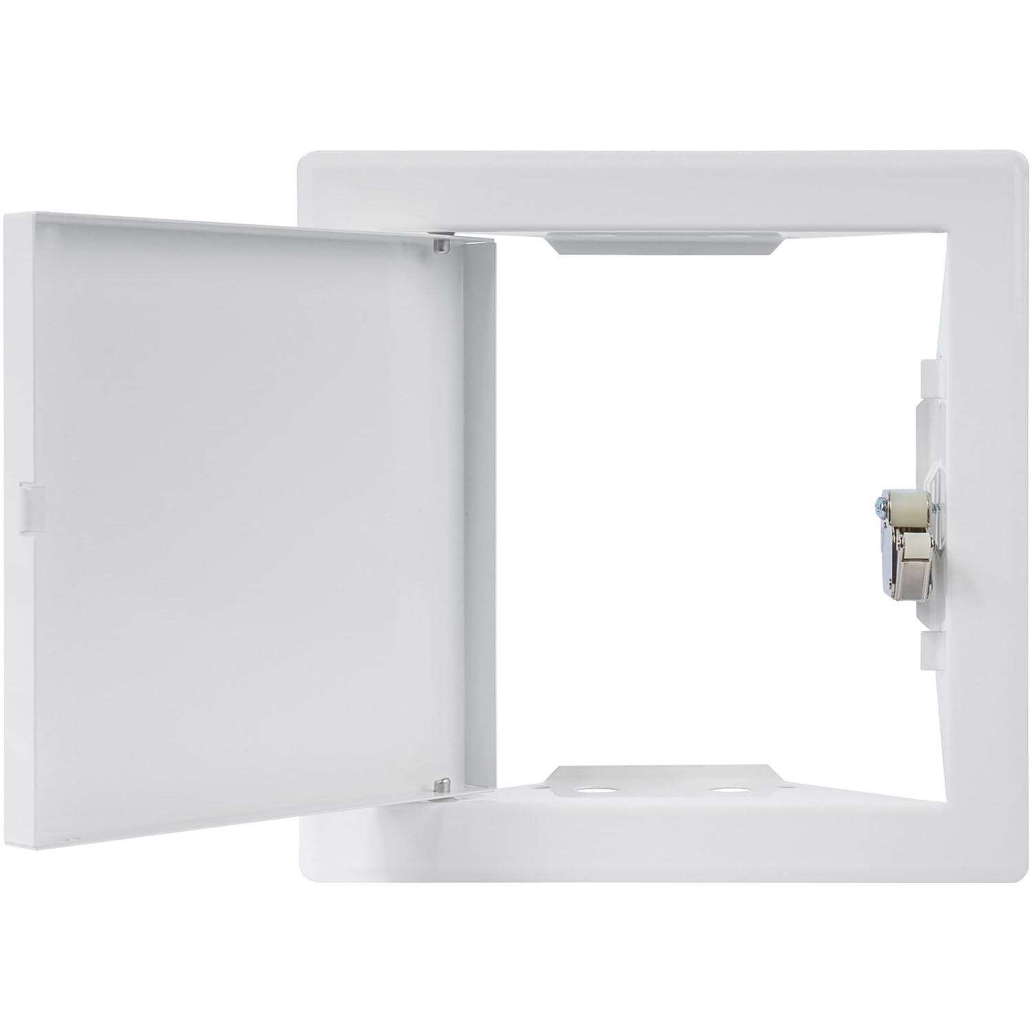 Repa Market 6 x 6 Inch Access Panel for Drywall – White Galvanized Steel Wall Hole Cover/Access Door Panel with Click Function – Heavy-Duty Service Hatch for Plumbing, Electrical, HVAC Access Door