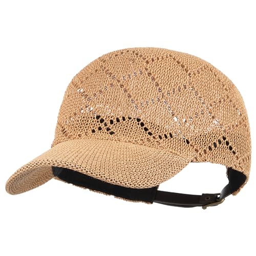 Gorra Unisex con patrón rombo y visera curva miniatura 1