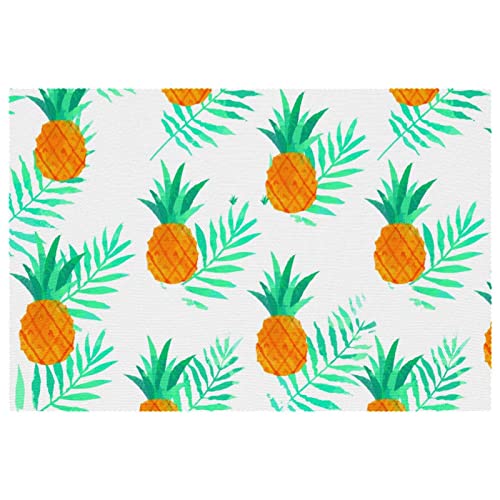 Set de table ananas blanc pour décoration de table estivale de jardin - 2