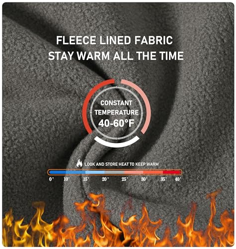 MoFiz Men's Vest Outerwear,Vest for men,Full Zip Fleece Lined Light Softshell Windproof Sleeveless Jacket for Hiking Golf4