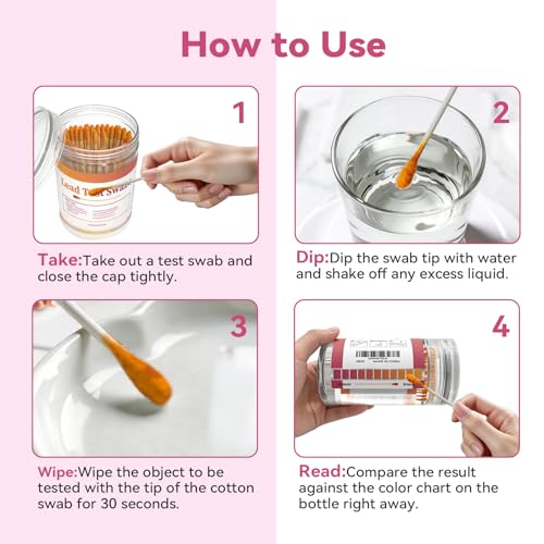 Image of AssuTest 30 Quick Swabs Lead Test Kit - Reliable and convenient for home use on all surfaces