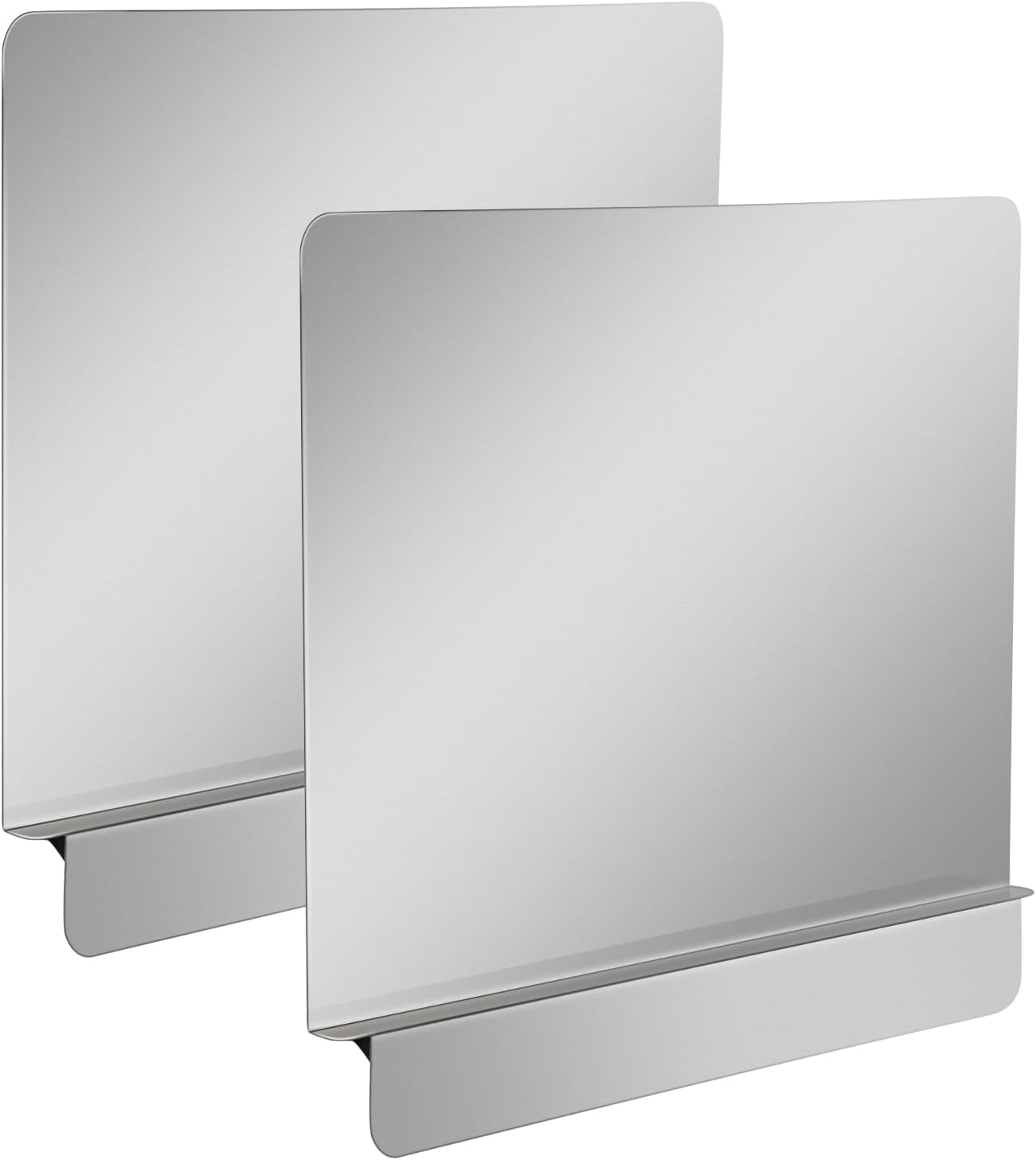 Zipcase 2 Packs Stainless Steel 20-1/2" W x 18" H Universal Side Splash for Commercial Fryers Fitting 0.5" - 1" Side, Pack of 2
