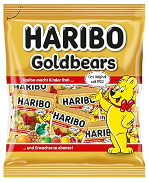 Haribo Orsetti D'Oro Multipack, 21 Mini Bustine Da 12gr, Caramelle Gommose, Gusto Frutta, Ideali Per Una Festa Di Compleanno - 250gr