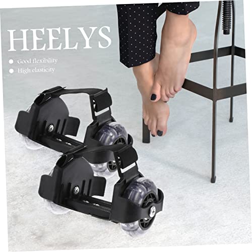 Kisangel YRW18U1632LL0 Heel Skating Rollers 1 Pair Roller Skating Heel Scooters Razor Heel Wheels Glowing Heel Wheels Cool Razor Scooter Wheels Portable Wheel Shoes Pvc Child Sports Shoes Pulley thumb #5