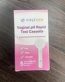 FIRSTVIEW Vaginal pH Test Strips, Feminine Health Vaginal pH Test Strips Kits for Bacterial Vaginitis, Trichomonas Vaginitis, pH Balance for Women (5pcs)