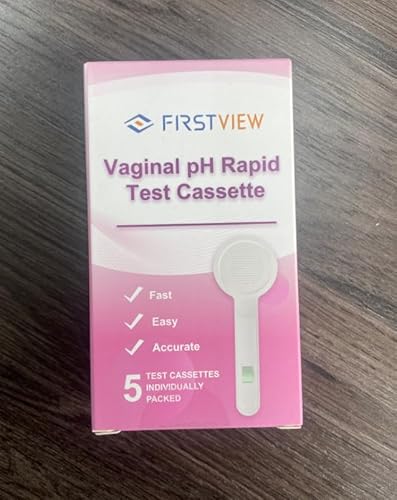 FIRSTVIEW Vaginal pH Test Strips, Feminine Health Vaginal pH Test Strips Kits for Bacterial Vaginitis, Trichomonas Vaginitis, pH Balance for Women (5pcs)