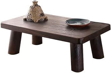 Homelife Low Table, Side Table, Small Table, Mini Table, Wooden Table, Lightweight, Easy Assembly, Bed Tray, Table, Multi-functional, Stylish, Japanese Style, Sitting Table, Home Work, Home Ofice