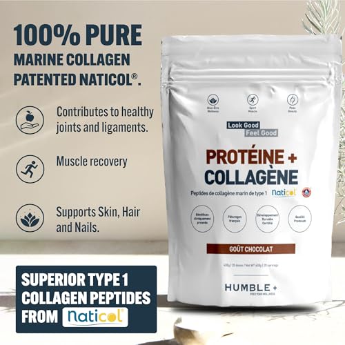 Naticol® Marine Collagen and Whey Protein Powder, 600g Pack - Natural Source of Farm Fish - Chocolate Flavor - Joint Comfort and Muscle Recovery - 20 Servings at 30g/Day Naticol® Marine Collagen and Whey Protein Powder, 600g Pack - Natural Source of Farm Fish - Chocolate Flavor - Joint Comfort and Muscle Recovery - 20 Servings at 30g/Day