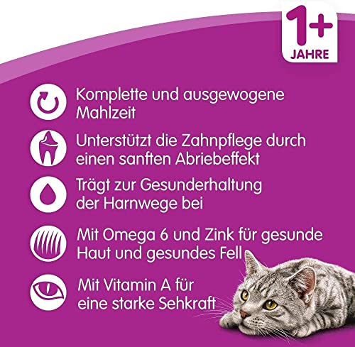 Whiskas Adult 1+ Trockenfutter Huhn, 2x1,9kg - Katzentrockenfutter für erwachsene Katzen - unterschiedliche Produktverpackungen erhältlich – Ansicht 3