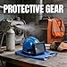 Premium Sandblaster Helmet Adjustable Airflow & Double Lens - Impact Resistant PPE Industrial Safety
