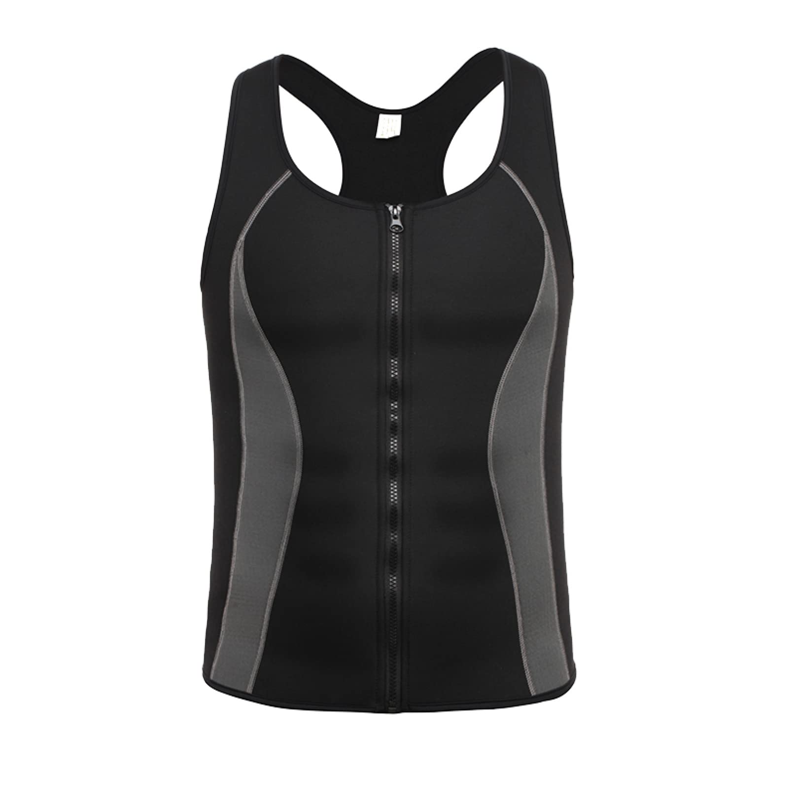 Camiseta de neopreno para perder peso con efecto térmico faja reductora con cremallera 8