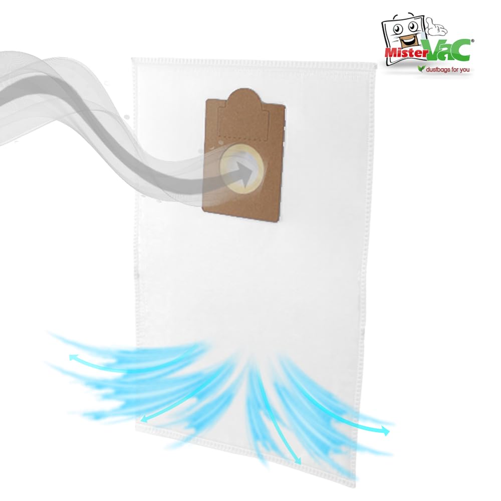 MisterVac | compatible avec les sacs de rechange pour sacs d'aspirateur 10 pièces Fakir Prestige TS 2000