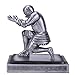 CYXStar Resin Soldier Executive Pen Holder Desk Organizer Cool Pen Stand Home Decor Resin Pencil Holder with a Pen for Men as Gift (Silver)