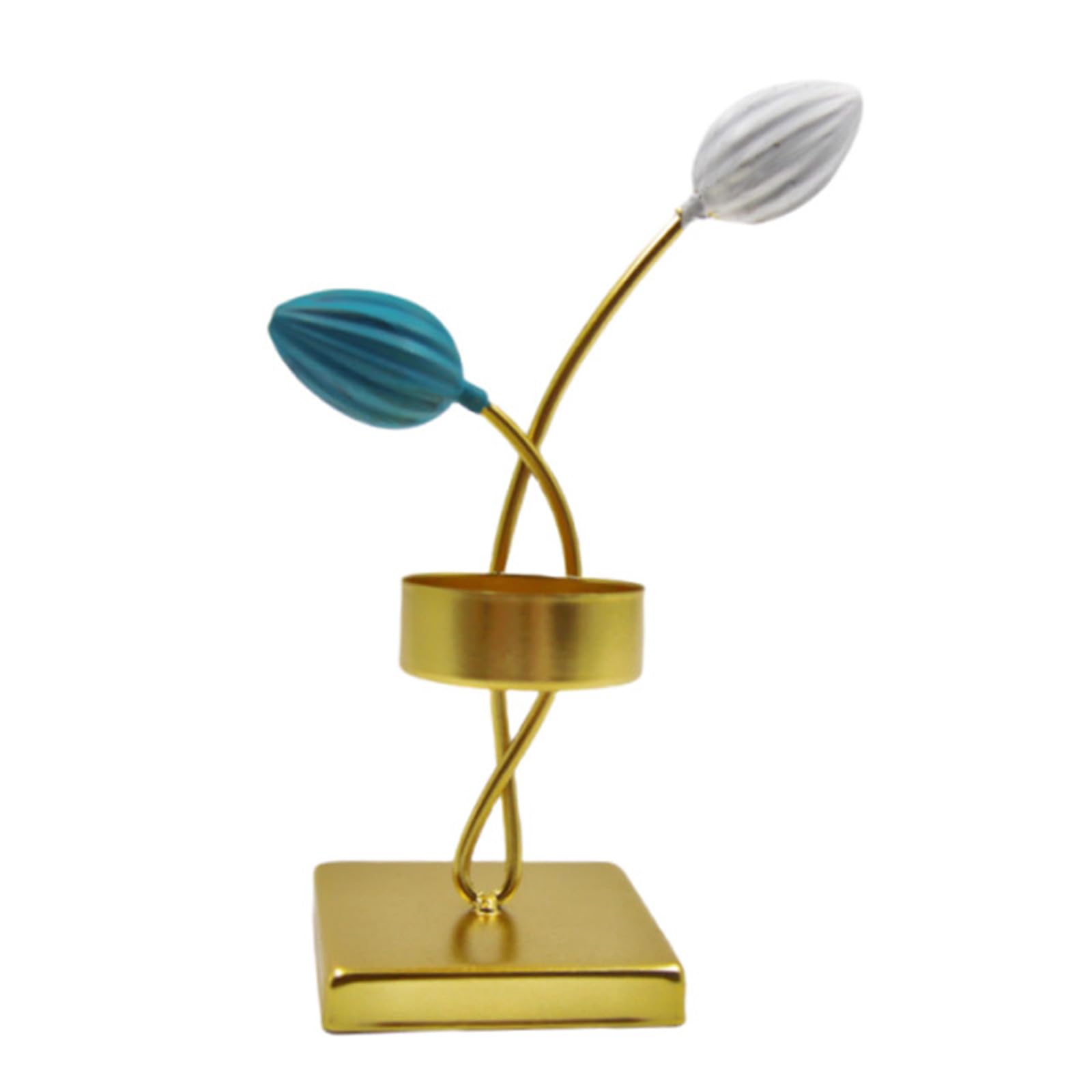 Msioytog G Holder Metal Candlestick Unique Lamp Shape Desk Candlelight For Sophisticated Home Decors Bedroom Wall Decoration
