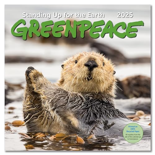 Greenpeace Calendario de pared 2025, mensual de enero-diciembre, 12 x 12...
