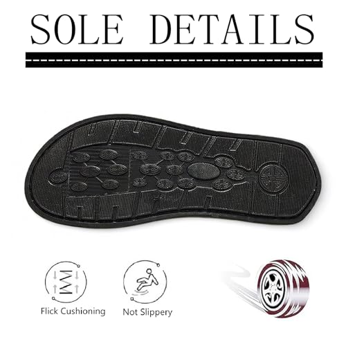 Men's Leather Slip On Slides Sandals Lightweight Comfortable Open Toe Hand Stitched Soft Sole Casual Slippers Summer Anti-Slip Walking Beach Sandals3
