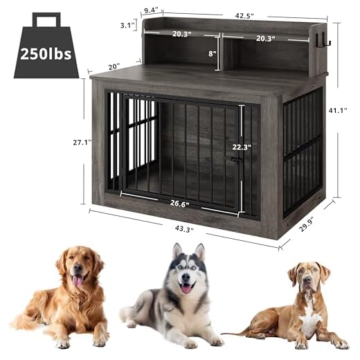 IRONCK Extra Large Dog Crate Furniture