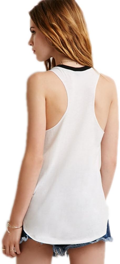 Women's Stylish Tongue Print Camisole Shirt Tank Top I-Shaped Vest - Image 2