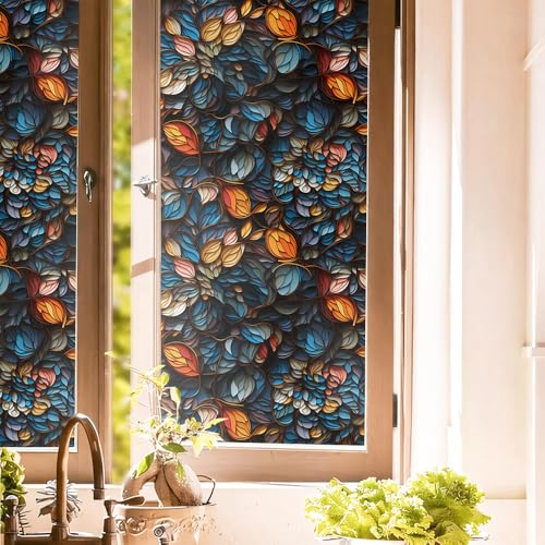 Vinilo Decorativo Dark Mosaic Floral 15.7x118 in miniatura 1