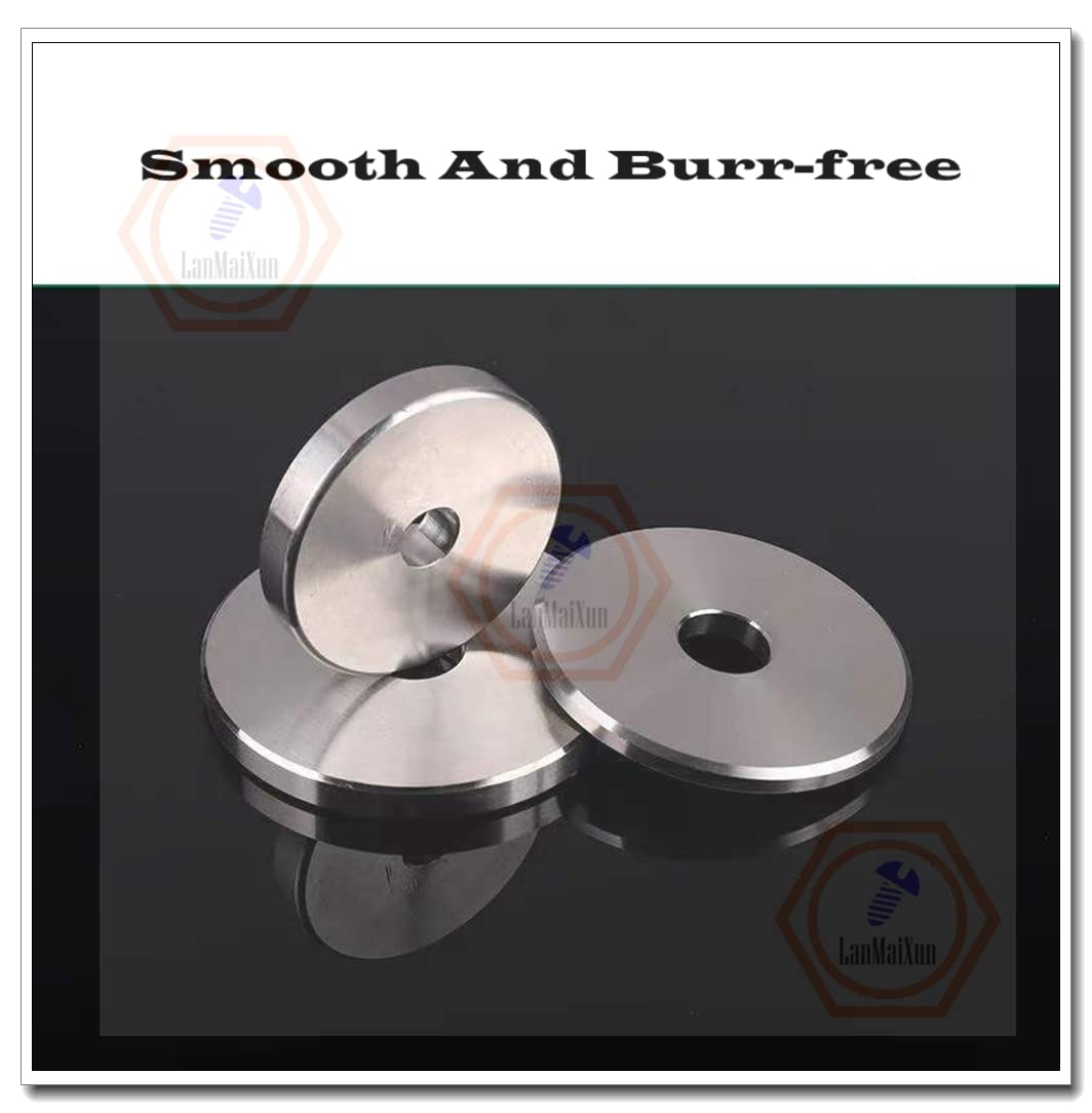 5 pièces 9 mm × 40 mm × 5 mm 304 en acier inoxydable 304 rondelle plate épaisse rondelle plate épaissie non standard rondelle traitement personnalisé Huasi
