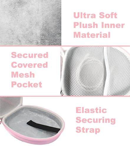 Image of Case for Bose QuietComfort Bluetooth Headphones with Microphone, QuietComfort 45, 35, 35 II, Replacement case only (Pink)
