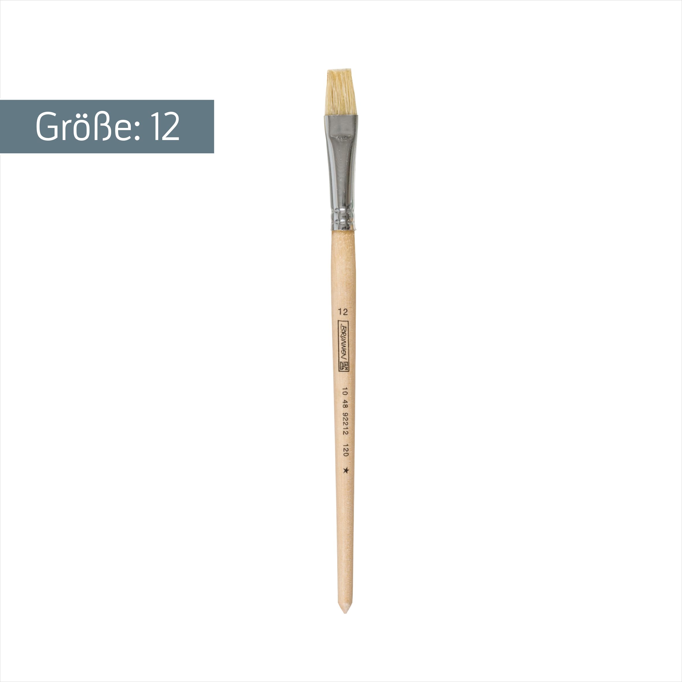 Brunnen 104892212 pędzel z włosia, grubość kreski 12, przyjazny dla środowiska