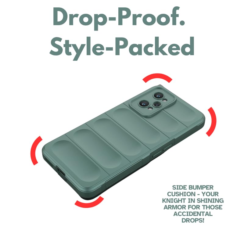 Image of Coko Back Case Cover for Realme GT Neo 2 5G, Compatible for Realme GT Neo 2 5G Back Case Cover, Matte Case with Inner Lining, Liquid Silicon Magic Case with Side Grip Camera Protection (TPU, Green)