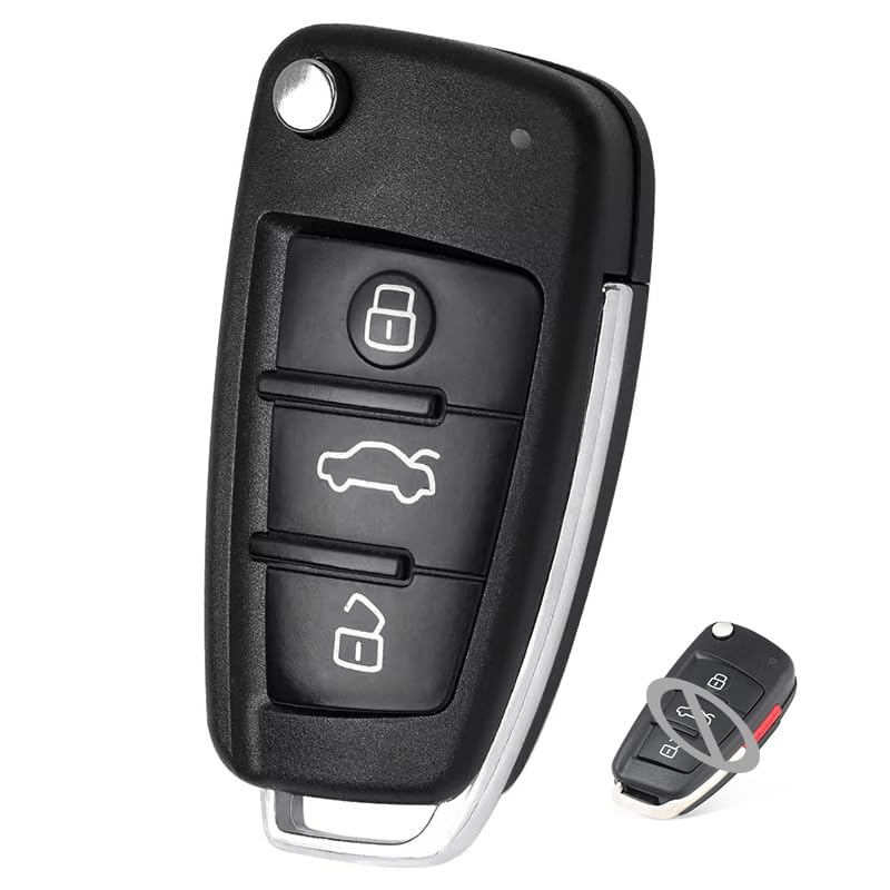 Amazon.com: Aichiyu Flip Key Fob for Audi A6 S6 Q7 2006 2007 2008
